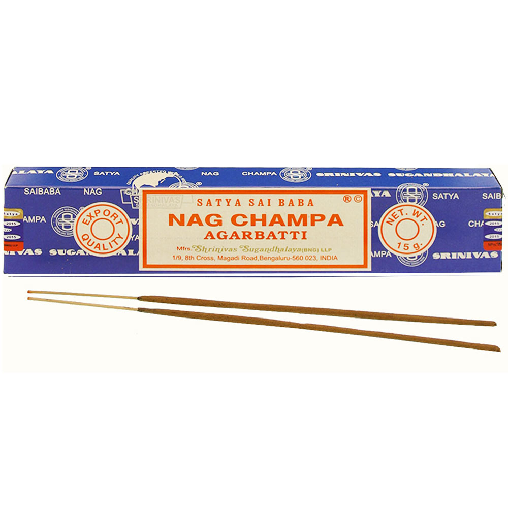Satya Sai Baba Nag Champa Dhoop Sticks, 10 Ea