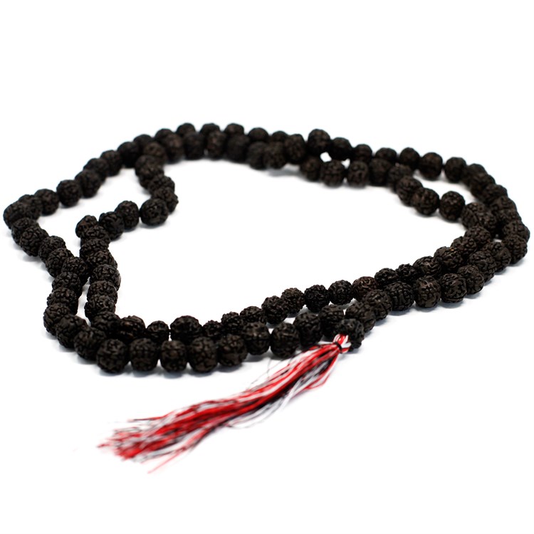 MALA RUDRAKSHA 108 GRANI - NERO Cristalli e altro Cristalli e altro