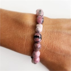 BRACCIALE PEPITA - RODONITE Cristalli e altro