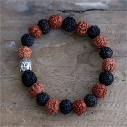 BRACCIALE RUDRAKSHA - DUE COLORI Cristalli e altro