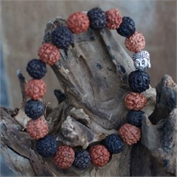 BRACCIALE RUDRAKSHA - DUE COLORI Cristalli e altro