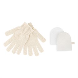 SET GUANTI ESFOLIANTI E DISCHETTI VISO So Eco