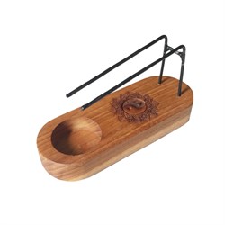 BRUCIA SMUDGE O PALOSANTO IN LEGNO TEAK  GOCCIA   - YIN & YANG Incensi & Accessori