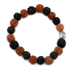 BRACCIALE RUDRAKSHA - DUE COLORI Cristalli e altro