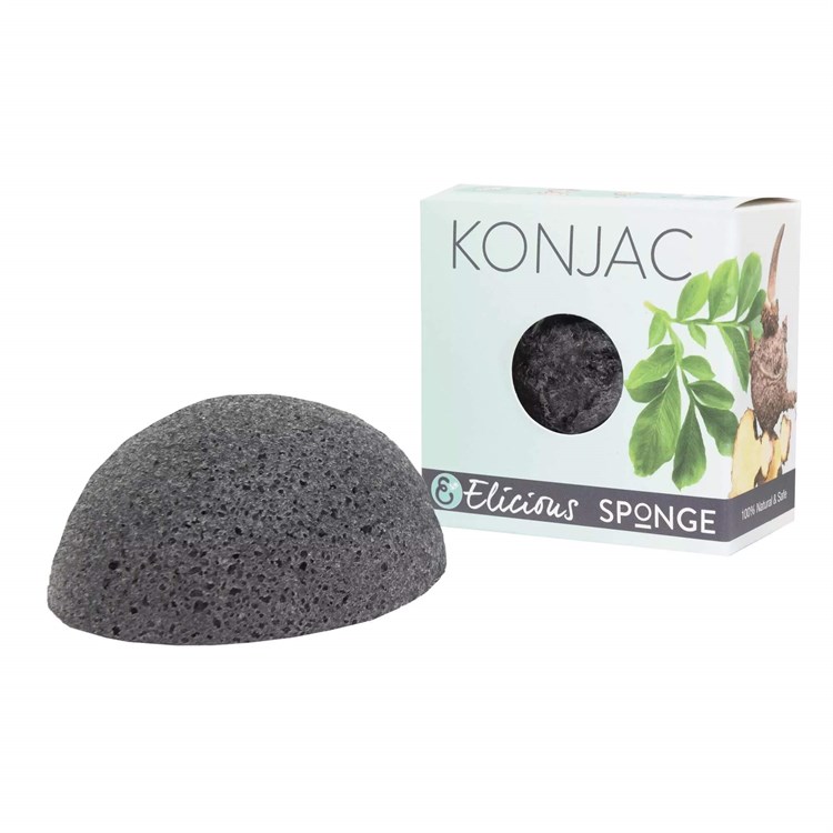 KONJAC SPONGE VISO - CARBONE DI BAMBOO Elicious Elicious