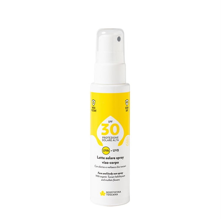 LATTE SOLARE SPRAY VISO E CORPO SPF 30 Biofficina Toscana Biofficina Toscana