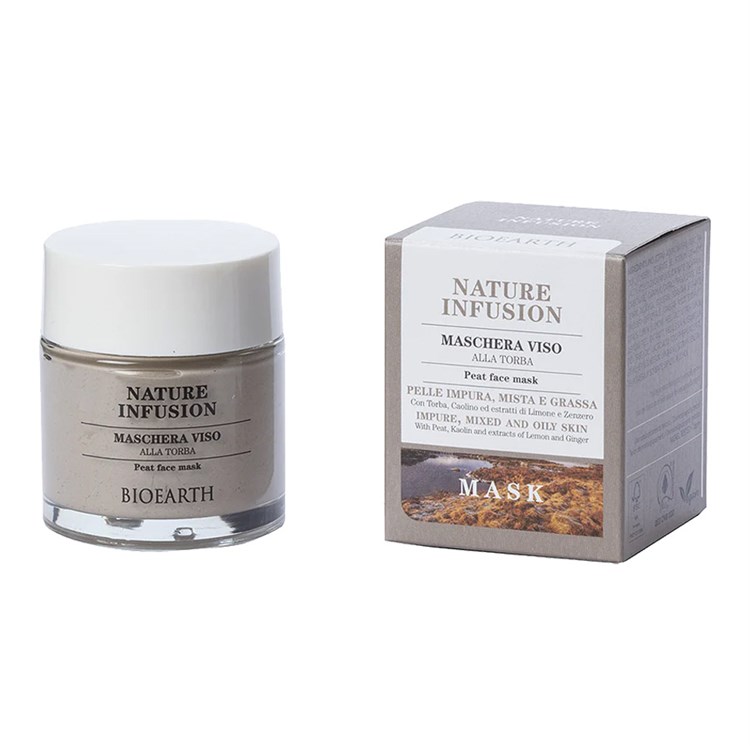 NATURE INFUSION - MASCHERA VISO ALLA TORBA Bioearth Bioearth