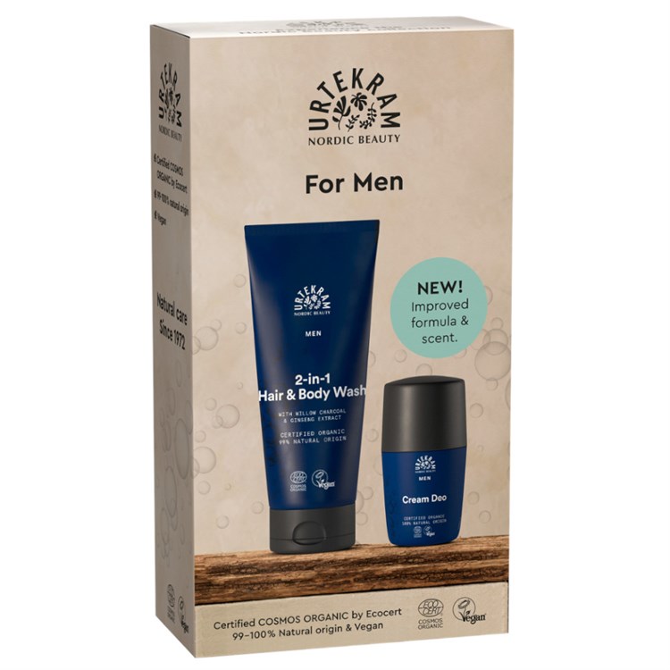 SET FOR MEN - DOCCIA-SHAMPOO 2IN1 + DEO CREAM Urtekram Urtekram