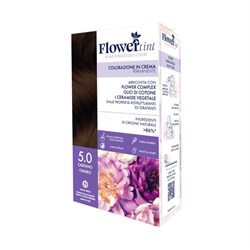 TINTA PER CAPELLI PERMANENTE - 5.0 CASTANO CHIARO FlowerTint