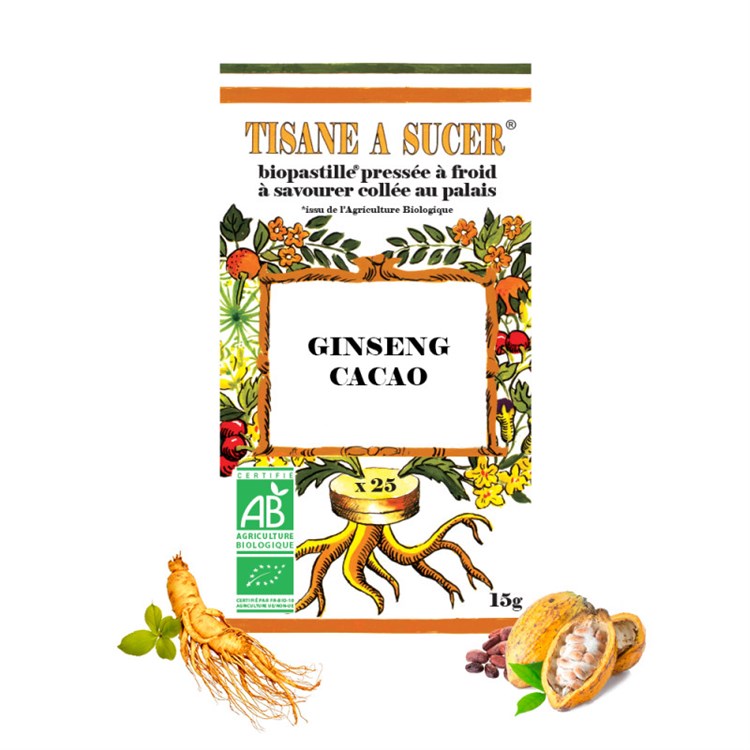 TISANA IN CARAMELLE - GINSENG & CACAO Biopastille Biopastille