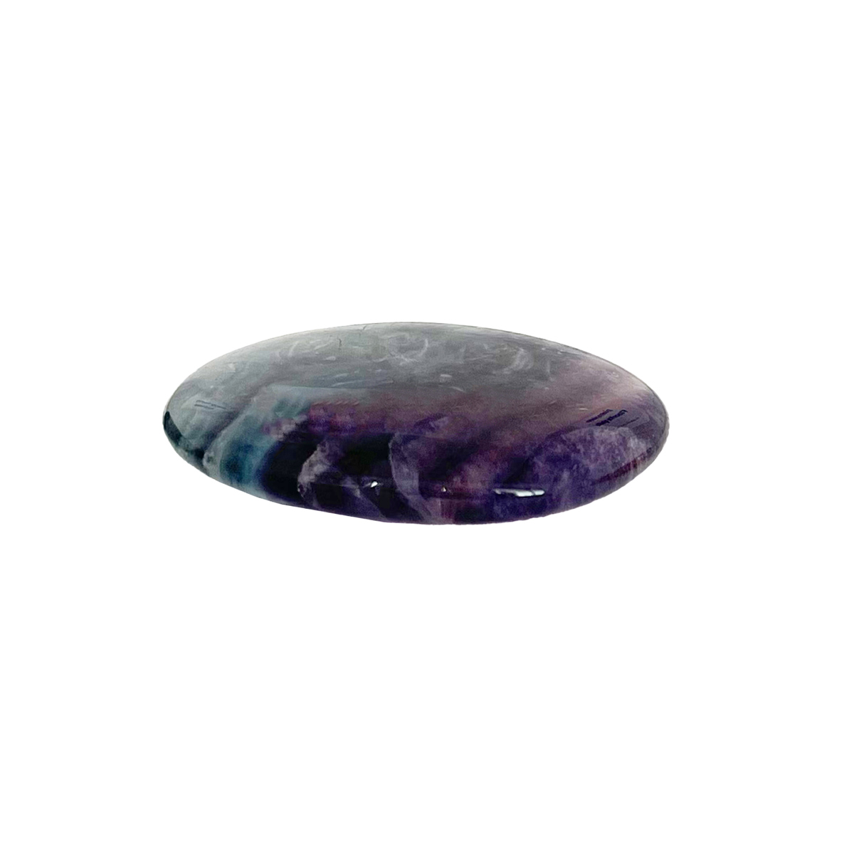 Fluorite arcobaleno pietra piatta - BioVeganShop